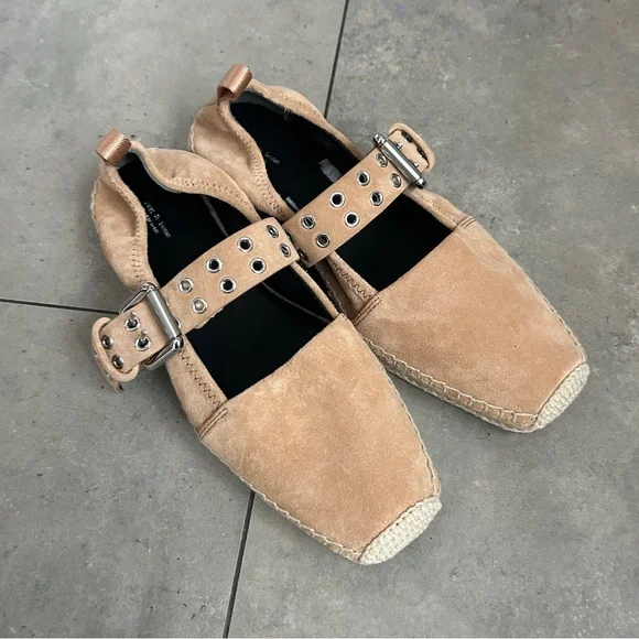 rag & bone Anteros espadrille tan flat neural shoe size 39 - Picture 1 of 9